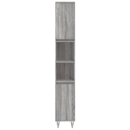 vidaXL Ensemble de meubles de salle de bain 3 pcs Gris Aggloméré Sonoma