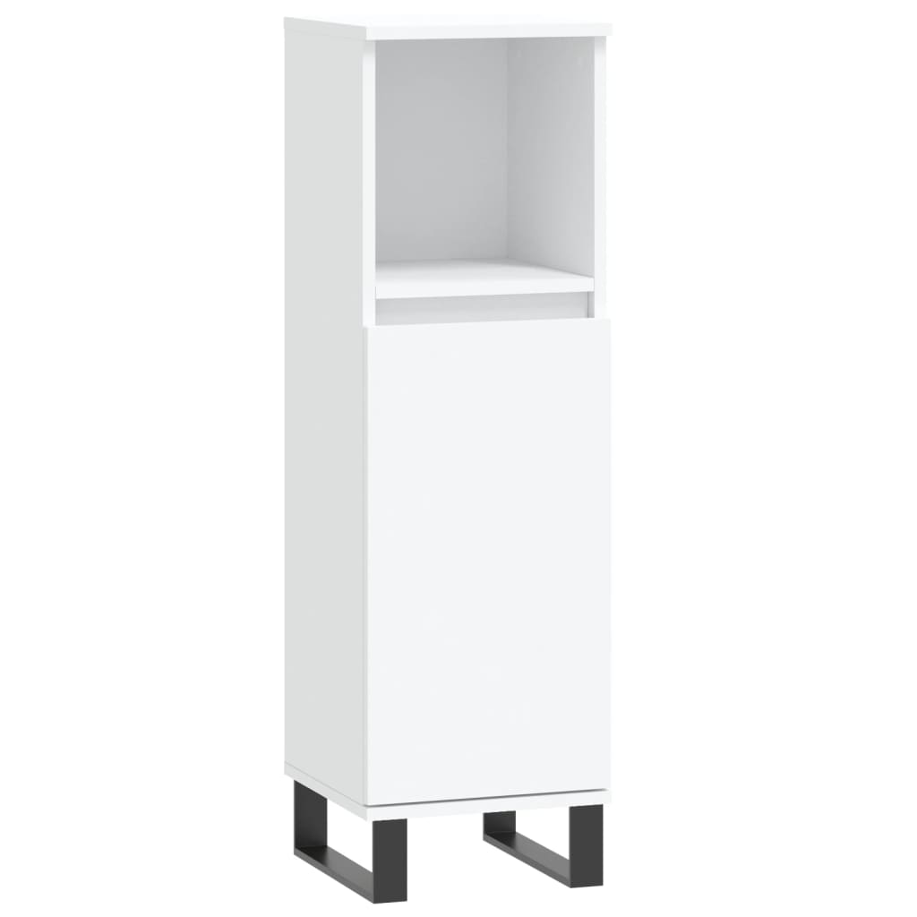 vidaXL Ensemble de meubles de salle de bain 3 pcs Blanc Matériau à base de bois