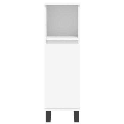 vidaXL Ensemble de meubles de salle de bain 3 pcs Blanc Matériau à base de bois