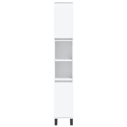vidaXL Ensemble de meubles de salle de bain 3 pcs Blanc Matériau à base de bois