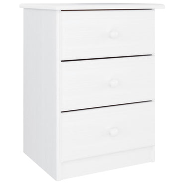 vidaXL Table de chevet ALTA blanc 41x35x55,5 cm pin massif