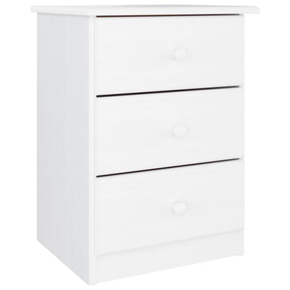 vidaXL Table de chevet ALTA blanc 41x35x55,5 cm pin massif