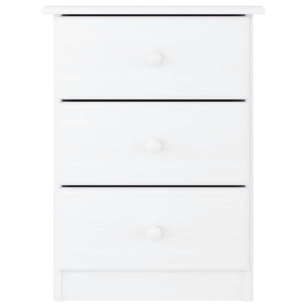 vidaXL Table de chevet ALTA blanc 41x35x55,5 cm pin massif