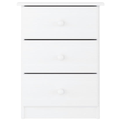 vidaXL Table de chevet ALTA blanc 41x35x55,5 cm pin massif