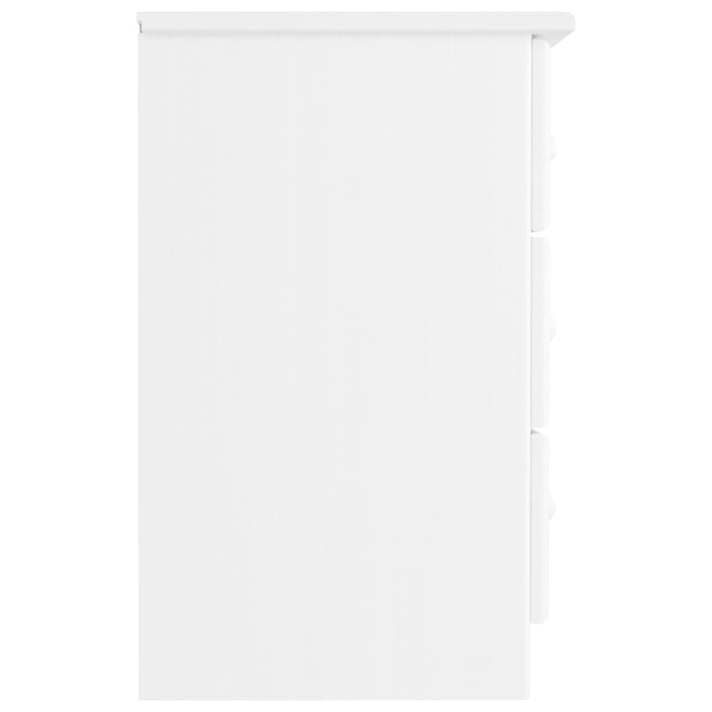vidaXL Table de chevet ALTA blanc 41x35x55,5 cm pin massif