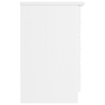 vidaXL Table de chevet ALTA blanc 41x35x55,5 cm pin massif