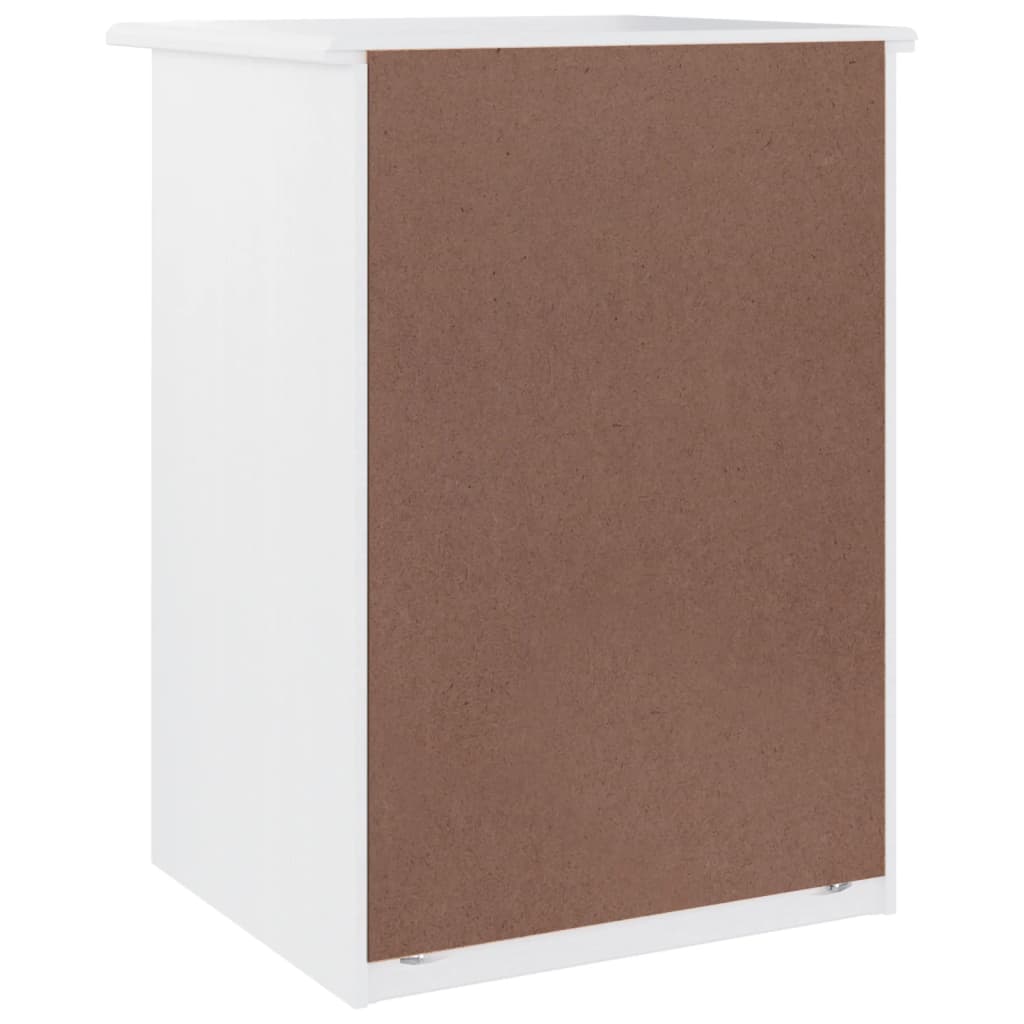 vidaXL Table de chevet ALTA blanc 41x35x55,5 cm pin massif