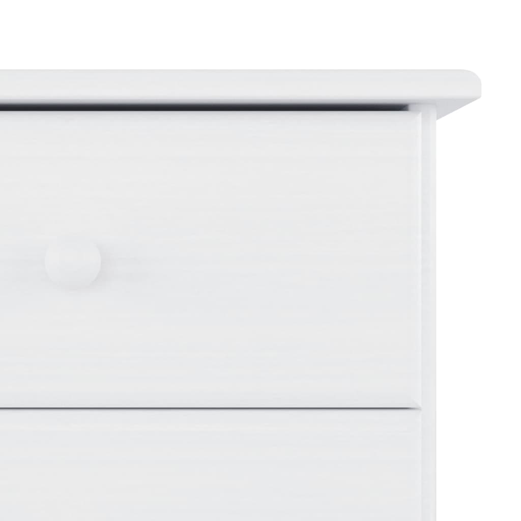 vidaXL Table de chevet ALTA blanc 41x35x55,5 cm pin massif