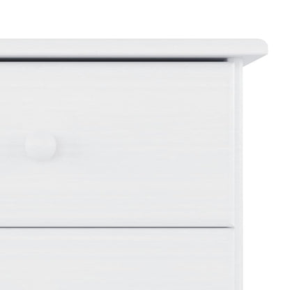 vidaXL Table de chevet ALTA blanc 41x35x55,5 cm pin massif
