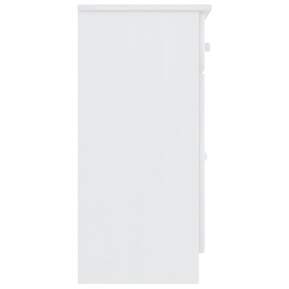 Sideboard ALTA Weiß 77x35x73 cm Massivholz Kiefer