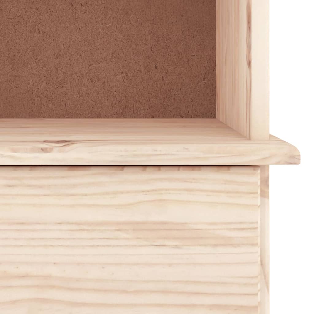 vidaXL Bücherregal mit Schubladen ALTA 77x35x186,5cm Massivholz Kiefer