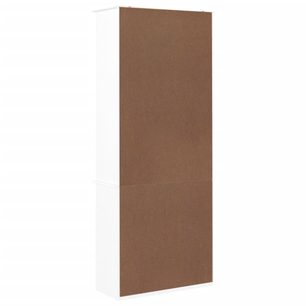 vidaXL Bücherregal mit Schubladen ALTA Weiß 77x35x186,5 cm Kiefernholz