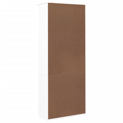 vidaXL Bücherregal mit Schubladen ALTA Weiß 77x35x186,5 cm Kiefernholz