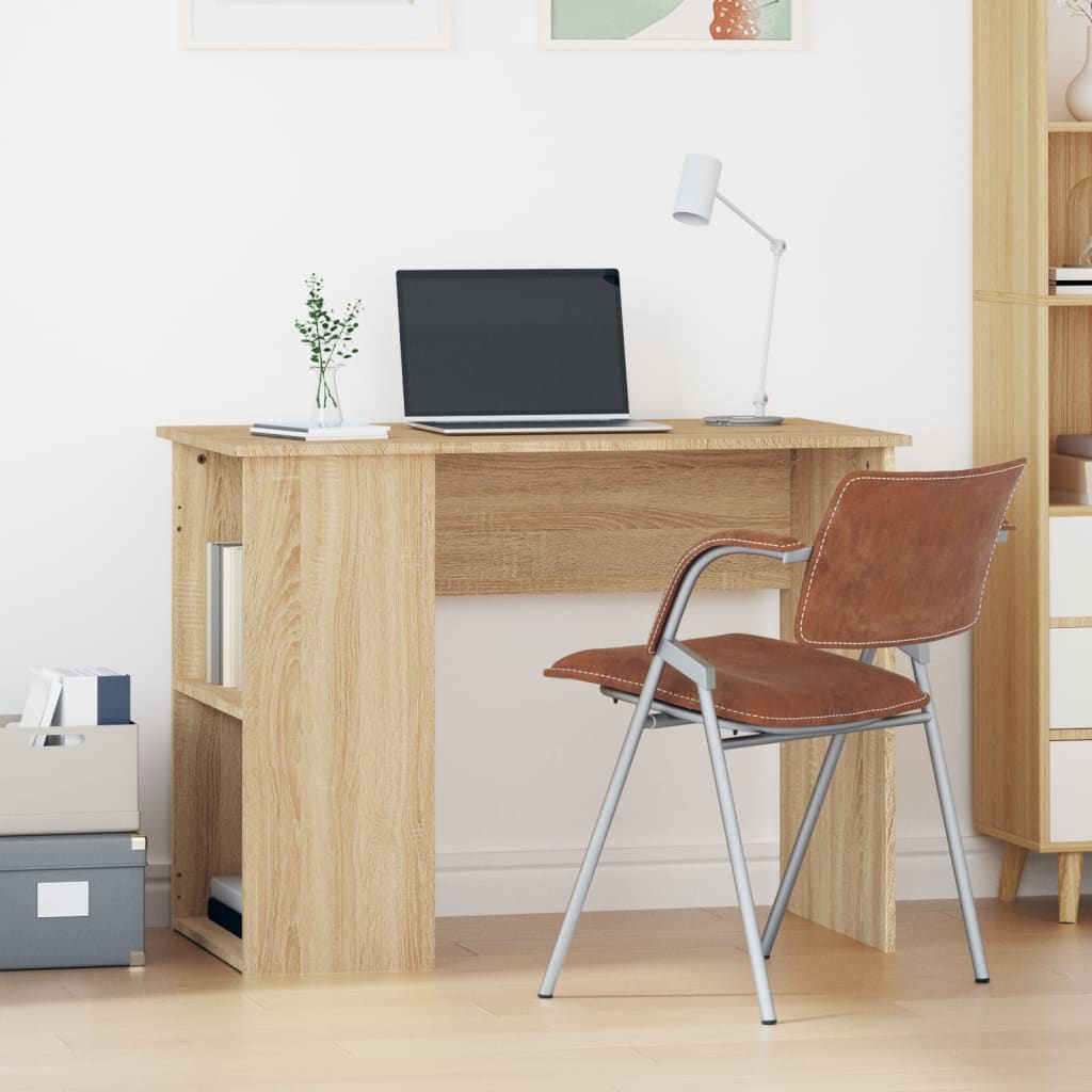 vidaXL Bureau chêne Sonoma 100x55x75 cm Bois d'ingénierie