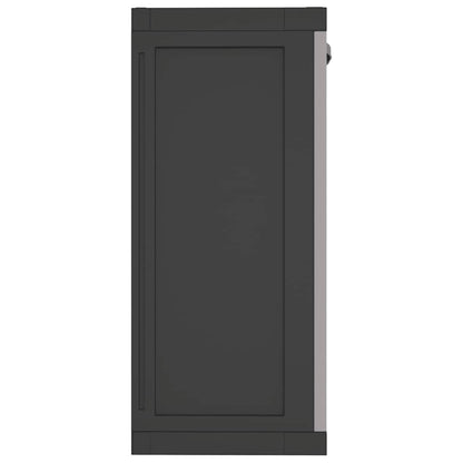 vidaXL Gartenschrank Grau und Schwarz 65x37x85 cm PP