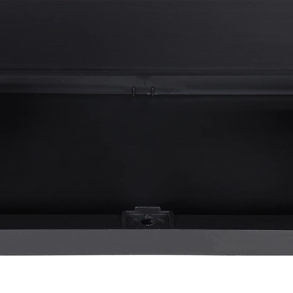 vidaXL Gartenschrank Grau und Schwarz 65x37x85 cm PP