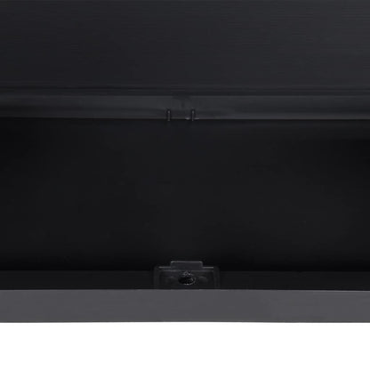 vidaXL Gartenschrank Grau und Schwarz 65x37x165 cm PP