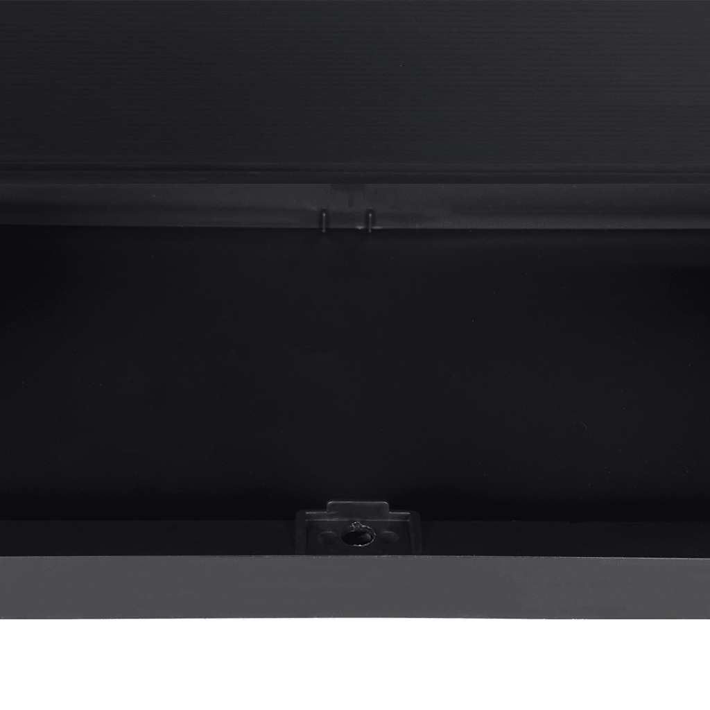 vidaXL Armoire de jardin gris et noir 65x37x165 cm PP