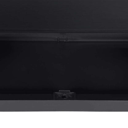 vidaXL Armoire de jardin gris et noir 65x37x165 cm PP