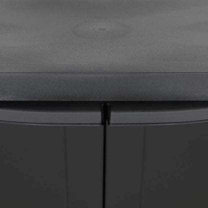 Gartenschrank Schwarz 65x37x85 cm PP