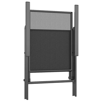 vidaXL Ensemble de salle à manger de jardin 5 pcs Acier anthracite