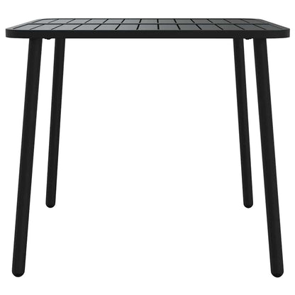 vidaXL 5-tlg. Garten-Essgruppe Anthrazit Stahl