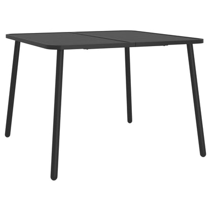 vidaXL Ensemble de salle à manger de jardin 5 pcs Acier anthracite
