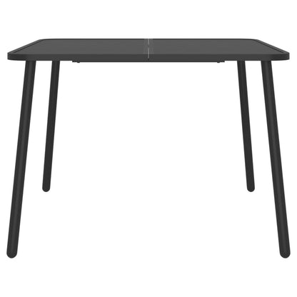 vidaXL Ensemble de salle à manger de jardin 5 pcs Acier anthracite