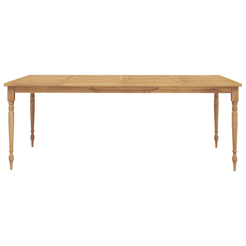 vidaXL Batavia-Tisch 200x100x75 cm Massivholz Teak