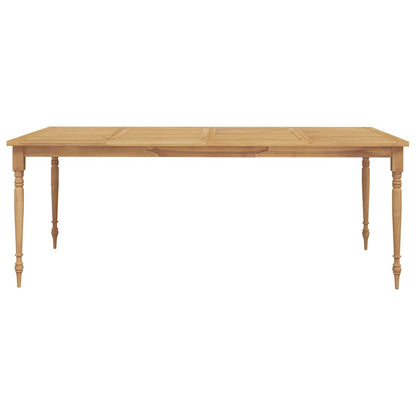 vidaXL Batavia-Tisch 200x100x75 cm Massivholz Teak