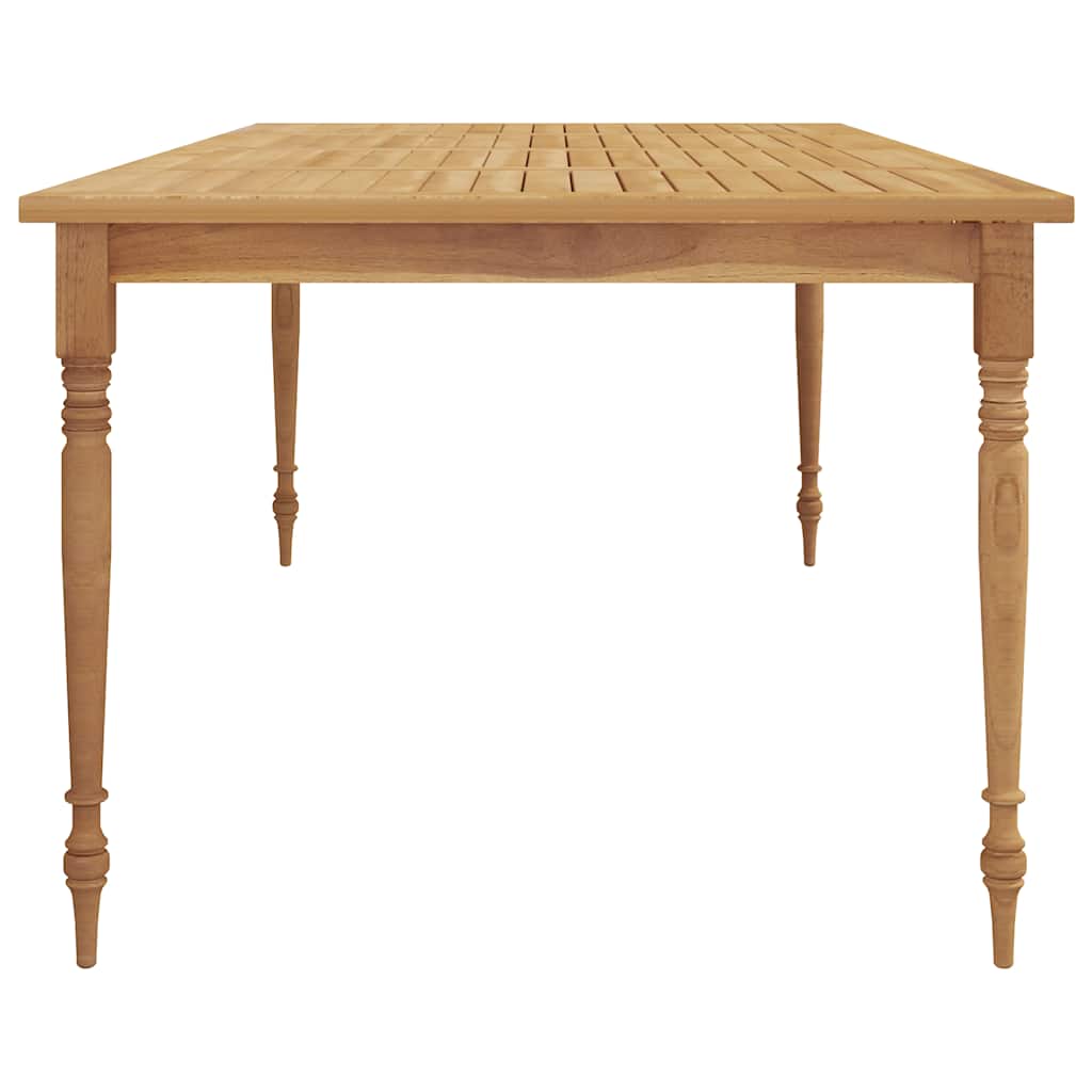 vidaXL Batavia-Tisch 200x100x75 cm Massivholz Teak