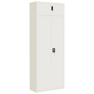 vidaXL Armoire de classement blanc 90x40x240 cm Acier