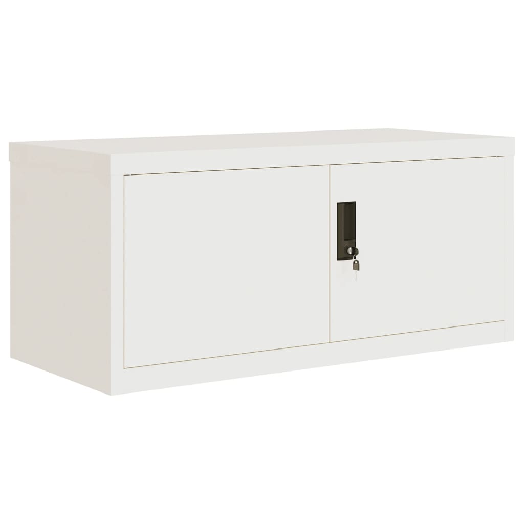 vidaXL Armoire de classement blanc 90x40x240 cm Acier