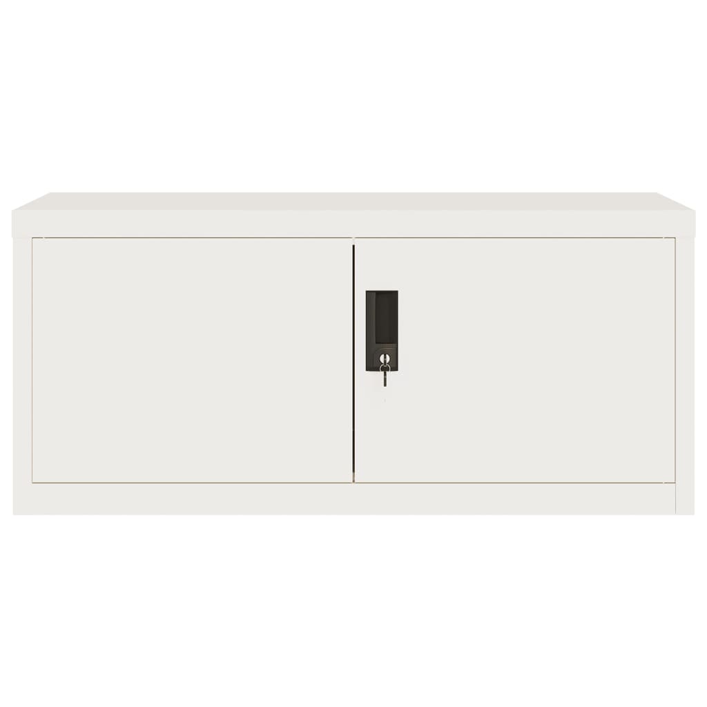vidaXL Armoire de classement blanc 90x40x240 cm Acier