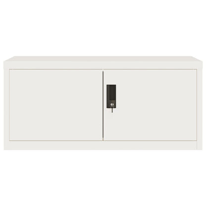 vidaXL Armoire de classement blanc 90x40x240 cm Acier