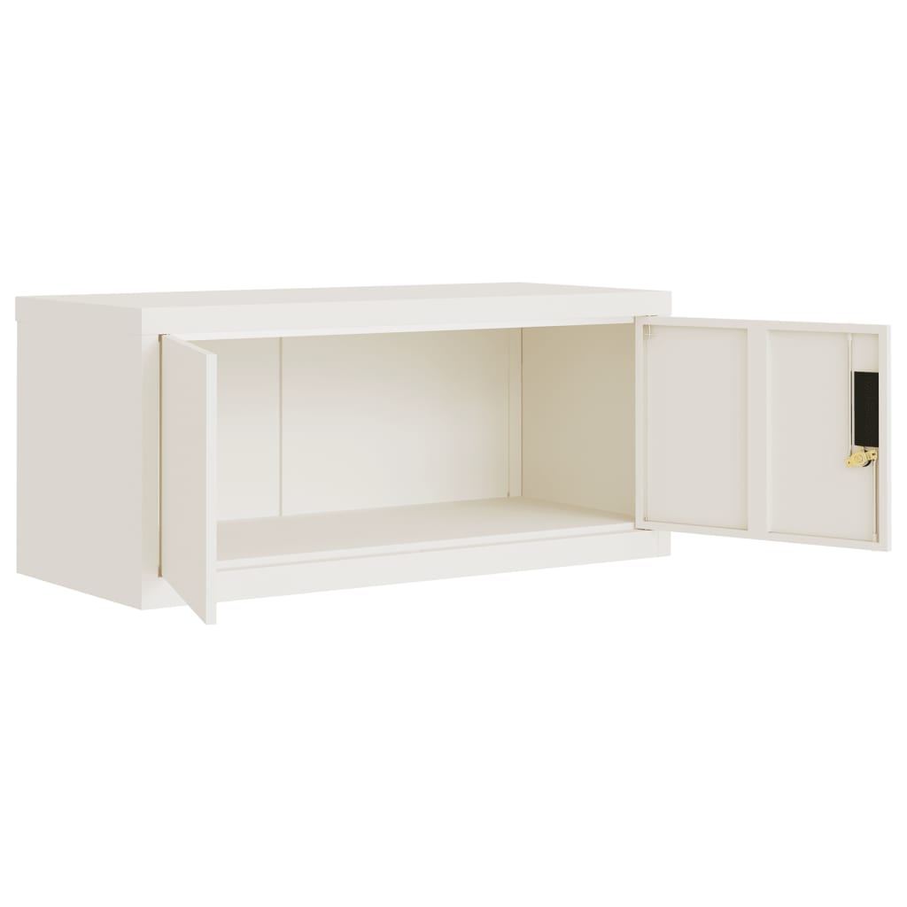 vidaXL Armoire de classement blanc 90x40x240 cm Acier