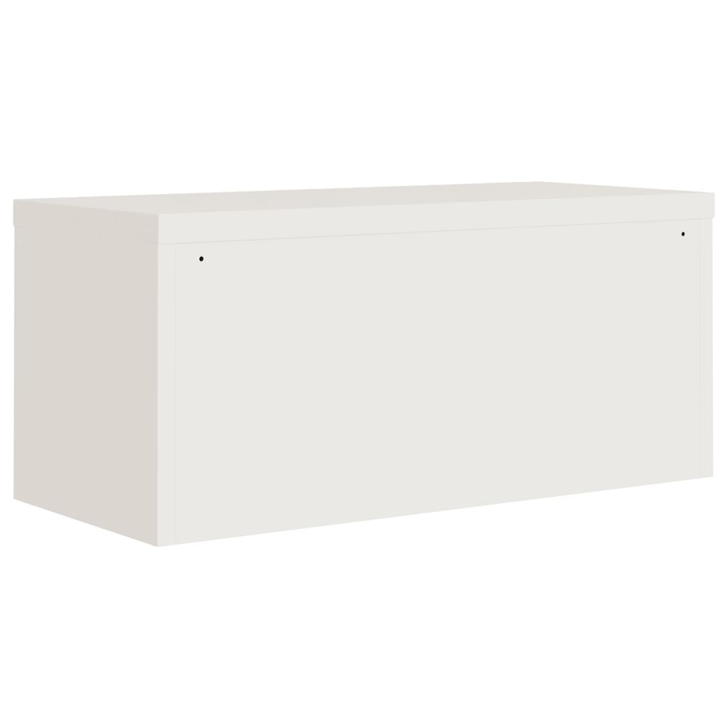 vidaXL Armoire de classement blanc 90x40x240 cm Acier