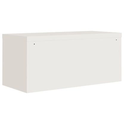 vidaXL Armoire de classement blanc 90x40x240 cm Acier