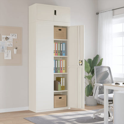 vidaXL Armoire de classement blanc 90x40x240 cm Acier