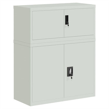vidaXL Classeur Gris clair 90x40x110 cm Acier