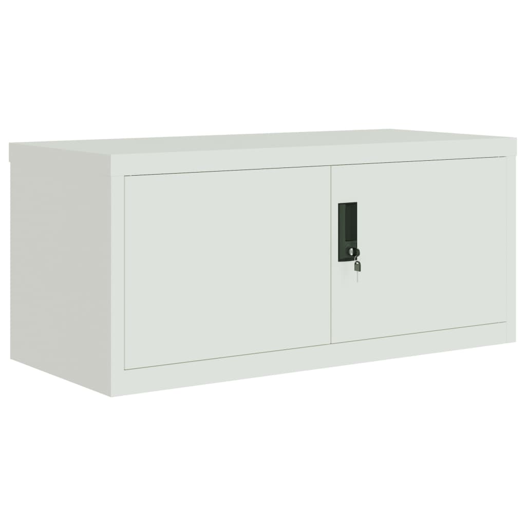 vidaXL Classeur Gris clair 90x40x110 cm Acier