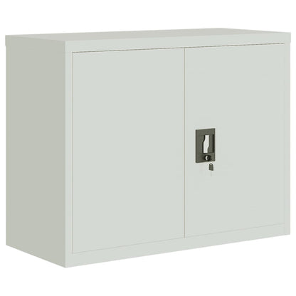 vidaXL Classeur Gris clair 90x40x110 cm Acier
