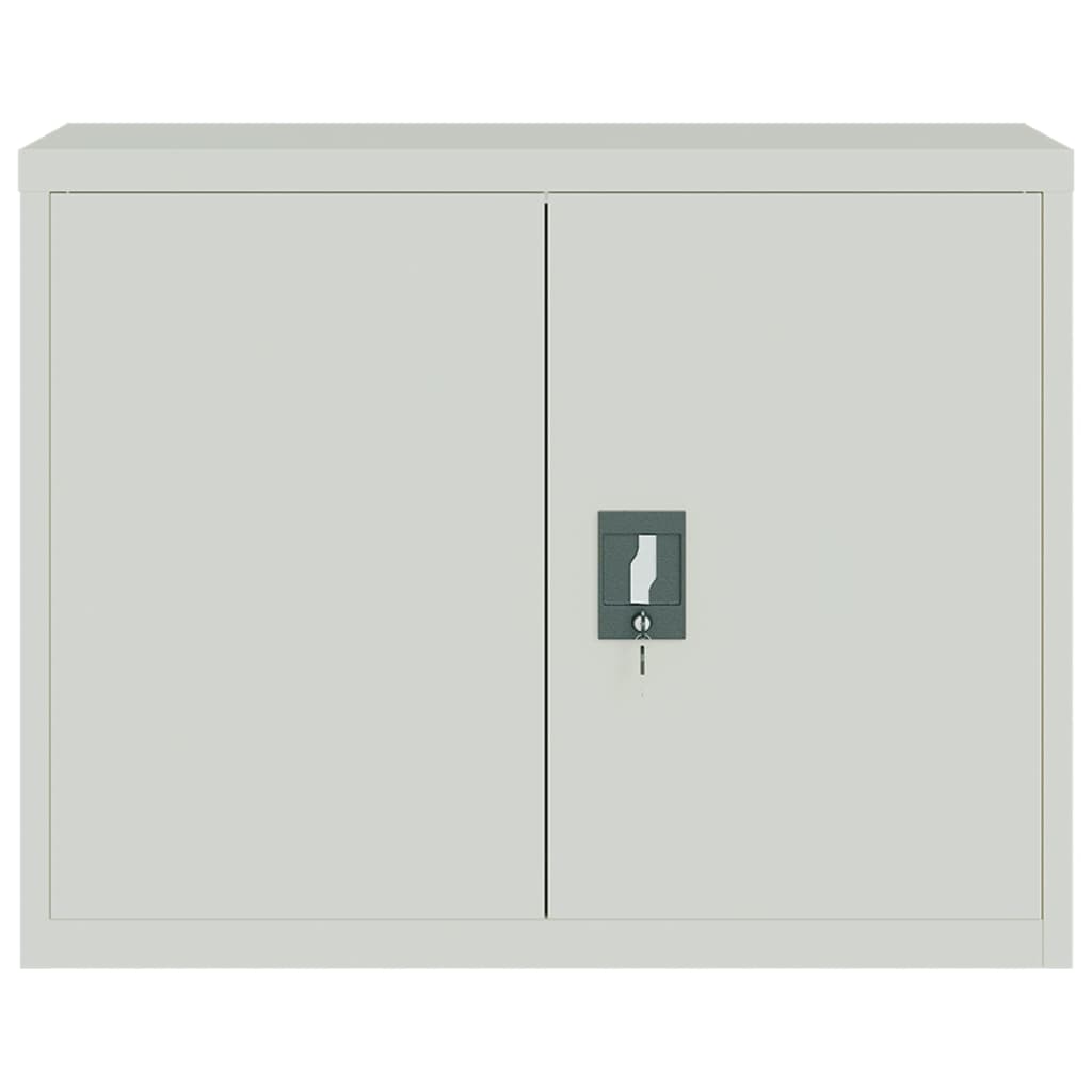vidaXL Classeur Gris clair 90x40x110 cm Acier