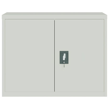 vidaXL Classeur Gris clair 90x40x110 cm Acier