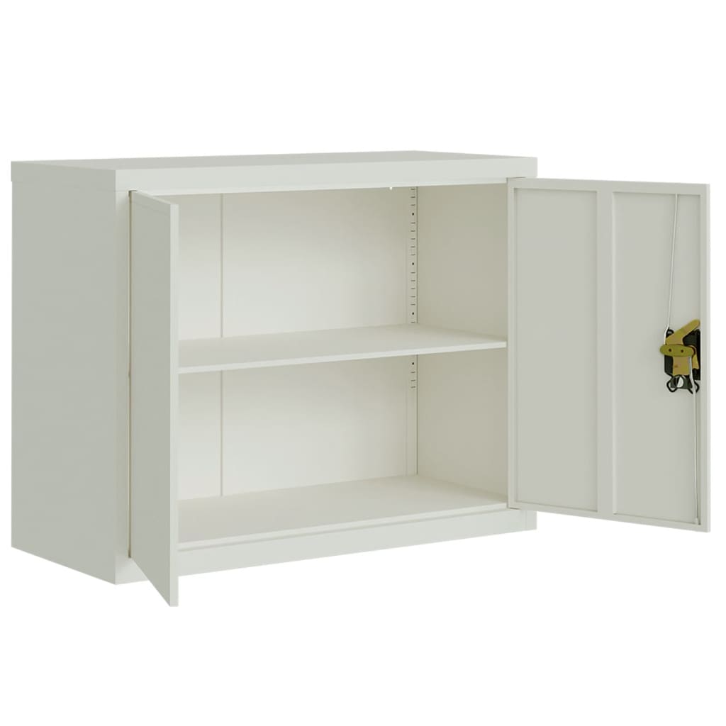 vidaXL Classeur Gris clair 90x40x110 cm Acier
