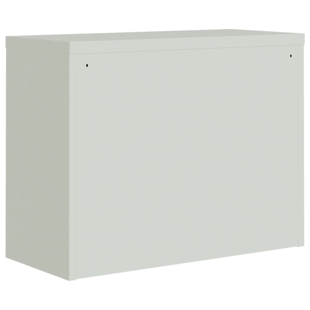 vidaXL Classeur Gris clair 90x40x110 cm Acier