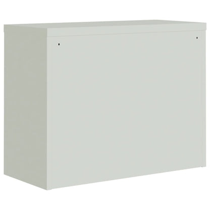 vidaXL Classeur Gris clair 90x40x110 cm Acier