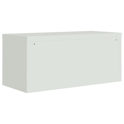 vidaXL Classeur Gris clair 90x40x130 cm Acier