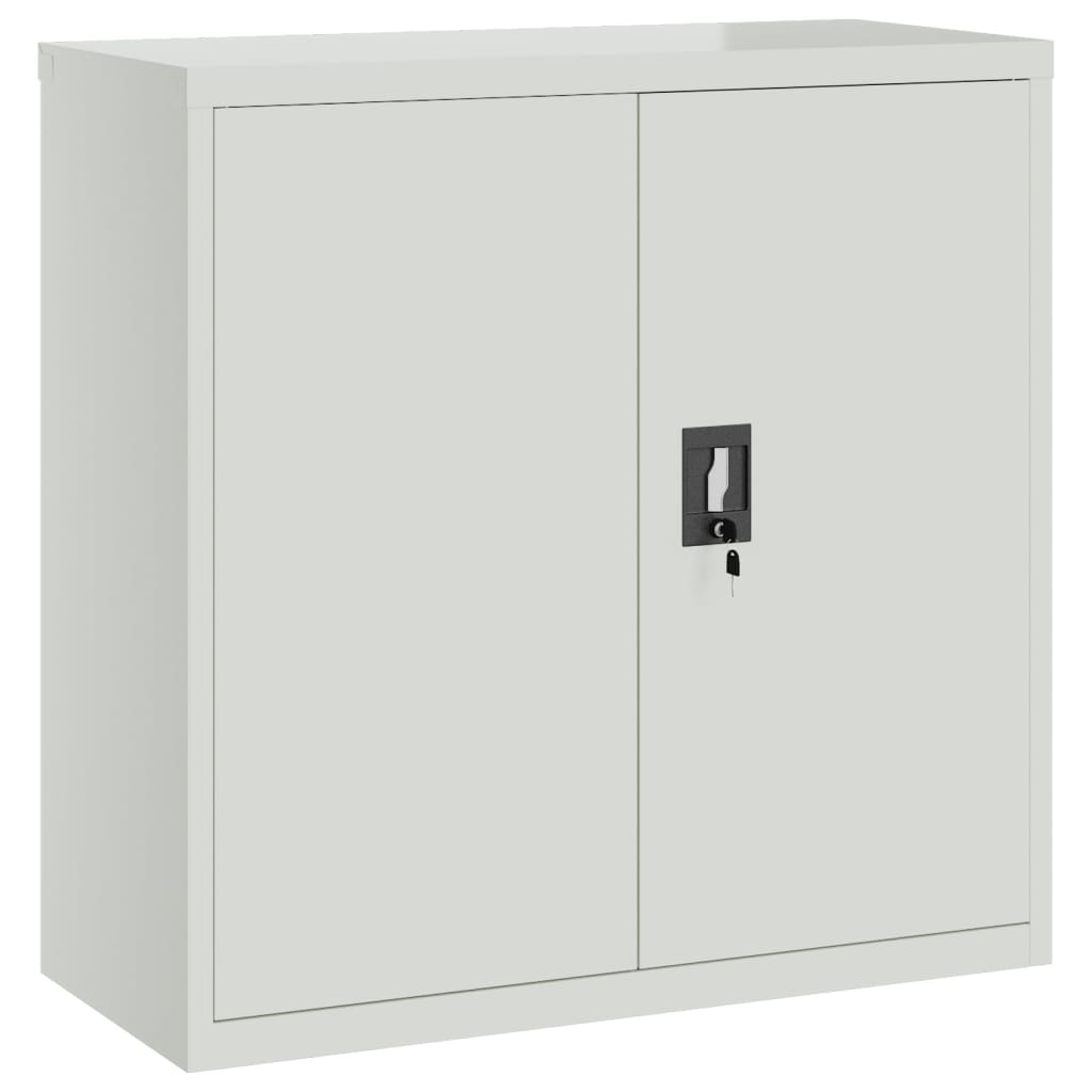 vidaXL Classeur Gris clair 90x40x130 cm Acier