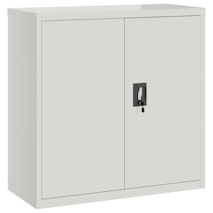 vidaXL Classeur Gris clair 90x40x130 cm Acier